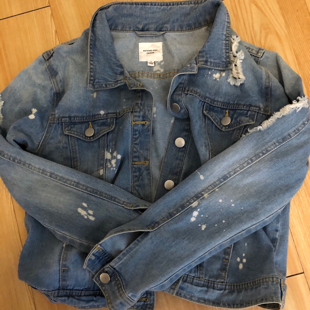 Destroyed jean jacket